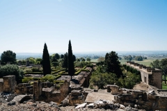 Scenic view of archeological set of Madinat al-Zahra, Cordoba, Spain